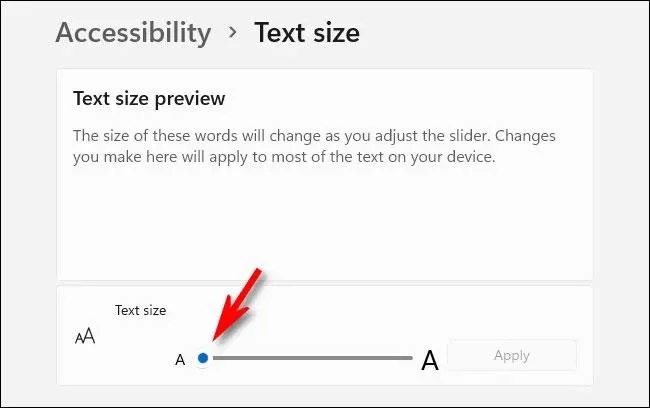 Hoe de lettergrootte te wijzigen in Windows 11