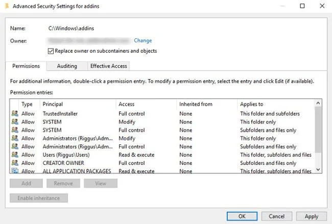 Windows'ta herhangi bir klasörü veya dosyayı silme izni nasıl atanır?