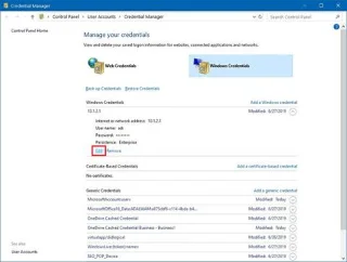 So verwenden Sie den Anmeldeinformationsmanager in Windows 10