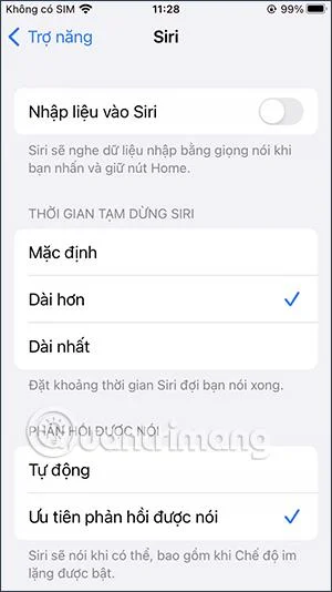 Bagaimana untuk menukar masa jeda Siri pada iPhone