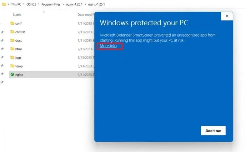 Windows'ta Nginx Sunucusu nasıl kurulur ve çalıştırılır