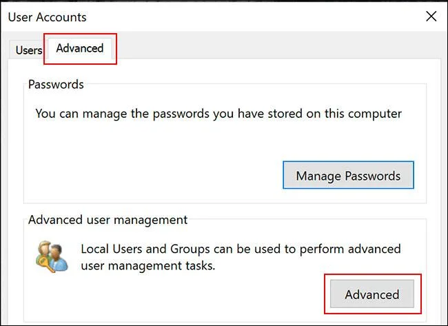 Instructies voor het activeren van de functie voor het verlopen van het wachtwoord in Windows 10