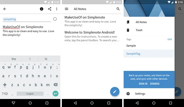 11 apl pengambilan nota percuma terbaik untuk Android