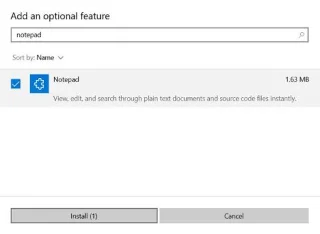 Herstel de ontbrekende fout in WordPad of Kladblok in Windows 10