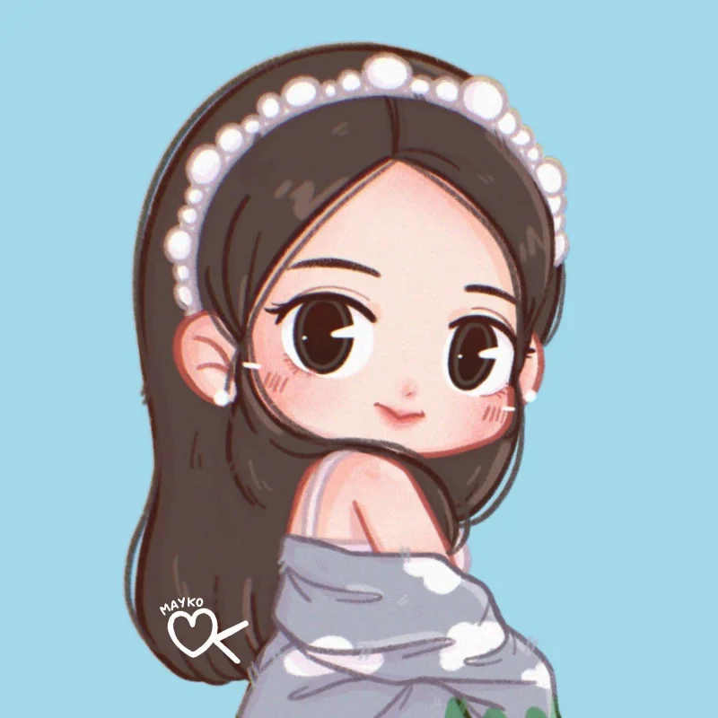 Awatar Chibi, uroczy awatar, piękny awatar Chibi