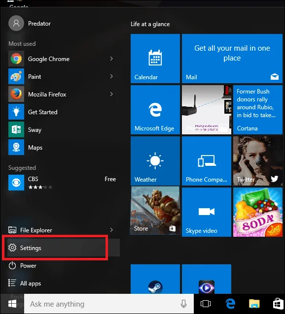 Arahan untuk mematikan iklan pada Skrin Kunci Windows 10