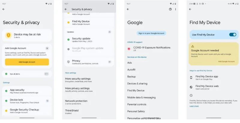 ¿Qué sucede si no inicias sesión en tu cuenta de Google en Android?