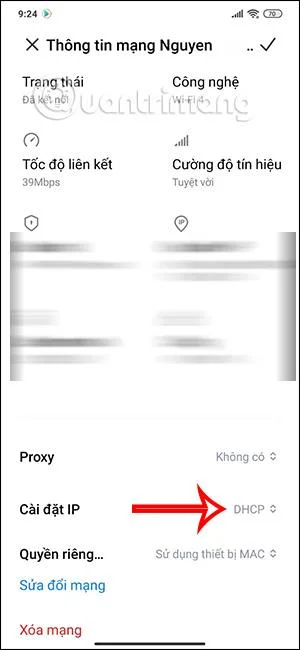 Configurer les paramètres IP sur Android
