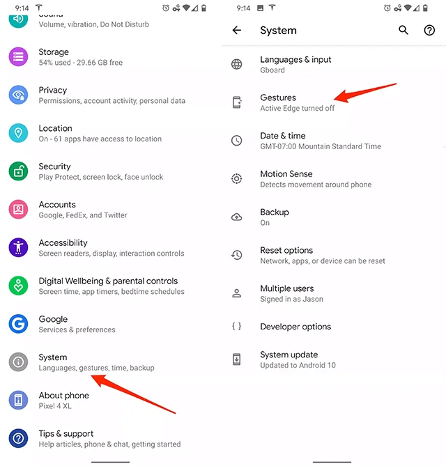 Navegación por gestos en Android 10: lo que necesitas saber