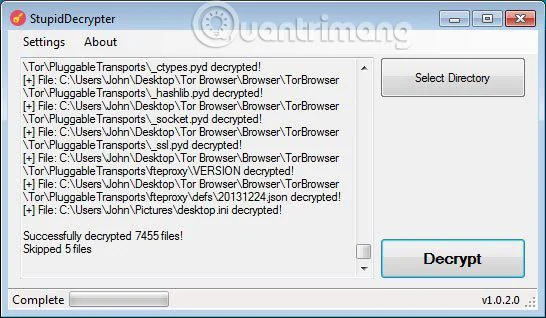 Bagaimana untuk menyahsulit Stupid Ransomware menggunakan StupidDecrypter