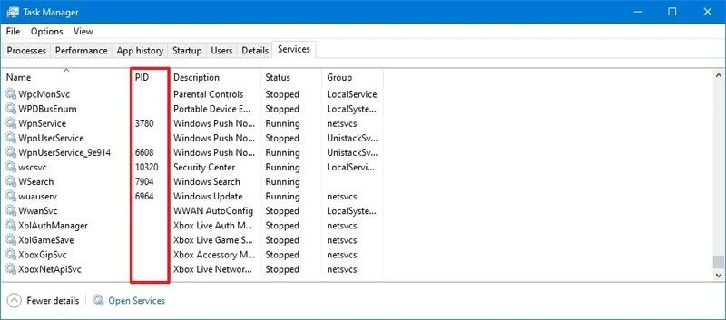 Bagaimana untuk mencari ID Proses aplikasi pada Windows 10
