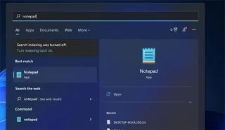 9 способов открыть Блокнот в Windows 11