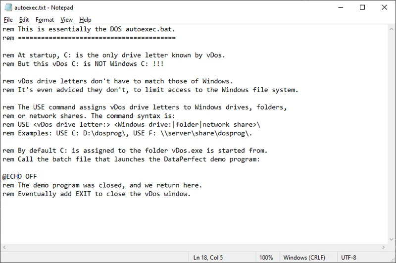 Windows 10'da eski DOS programlarını çalıştırmak için vDOS nasıl kullanılır?