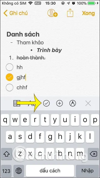 Cara memformat nota Nota pada iPhone/iPad dan Mac