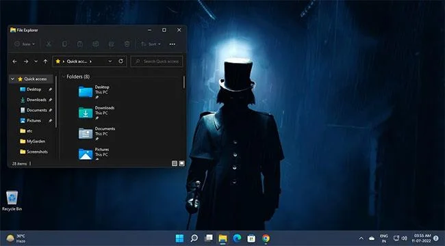 11 beste donkere thema's om het Windows 11-bureaublad aan te passen