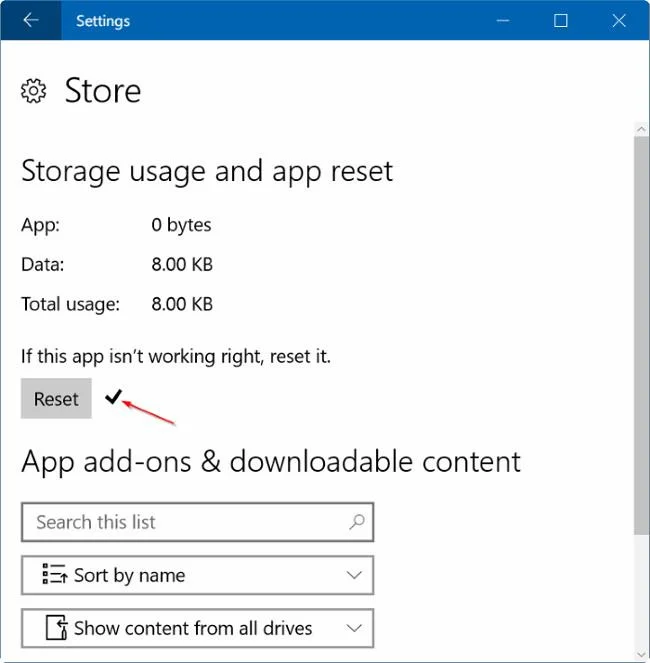Инструкция по сбросу настроек приложения Магазина Windows в Windows 10