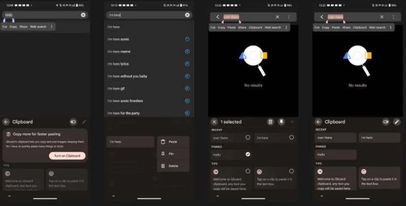 Bagaimana untuk mengakses Papan Klip pada Android
