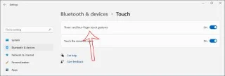 Windows 10 ve Windows 11de Dokunmatik Yüzey işlemlerinin özeti