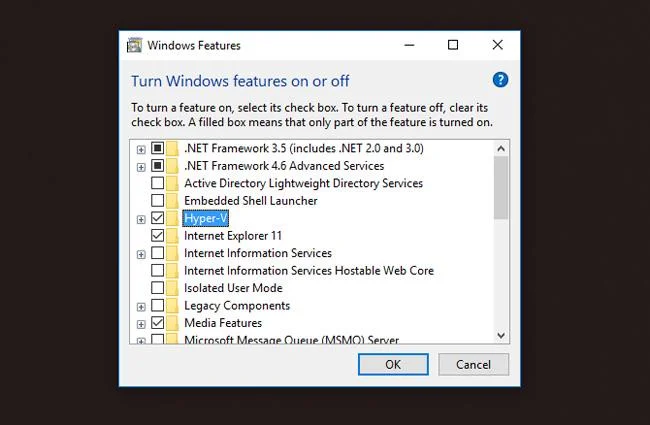 Arahan untuk menggunakan Hyper-V untuk menjalankan Linux Distro pada Windows 10