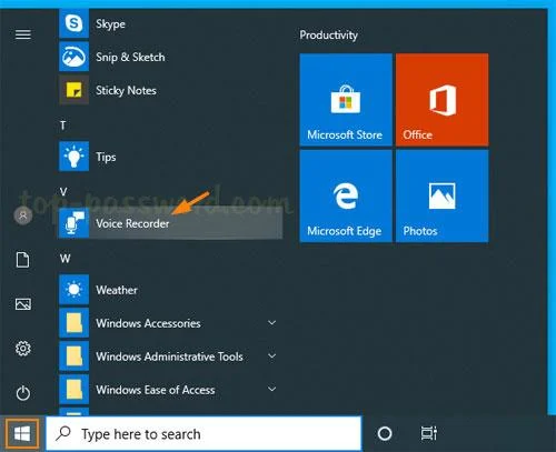 Windows 10'da Ses Kaydedici uygulamasına nasıl erişilir ve kullanılır?