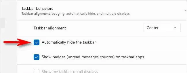 Hoe de taakbalk op Windows 11 te verbergen/zichtbaar te maken