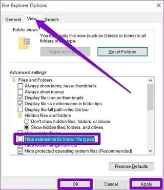 Windows 11/10/7/8でファイル拡張子を表示および表示する方法