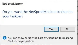 Bagaimana untuk memaparkan kelajuan Internet pada Bar Tugas Windows