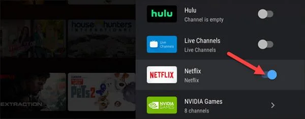 Cara menyesuaikan skrin utama Android TV