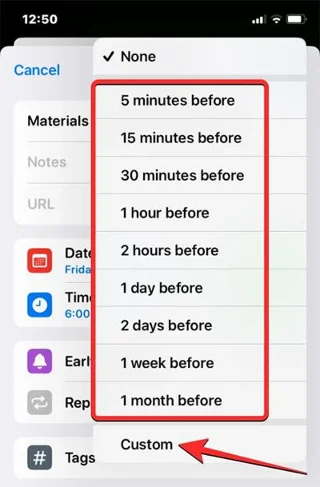 Cara menyediakan pemberitahuan awal untuk peringatan pada iOS 17