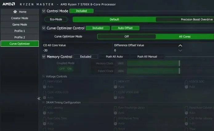Arahan undervolt mengurangkan suhu CPU