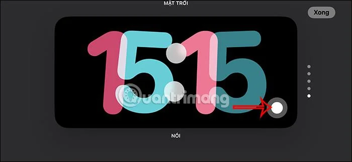Arahan untuk menukar warna jam dalam iPhone Bersedia