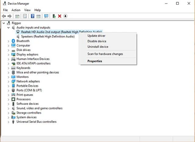 Betulkan ralat tidak menyambung ke fon kepala dalam Windows 10
