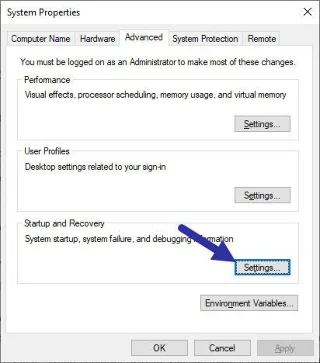 Windows 10'da bir BSOD hatasıyla karşılaşıldığında otomatik yeniden başlatma özelliği nasıl etkinleştirilir/devre dışı bırakılır