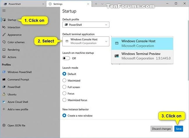 Bagaimana untuk menukar apl Terminal lalai dalam Windows 10