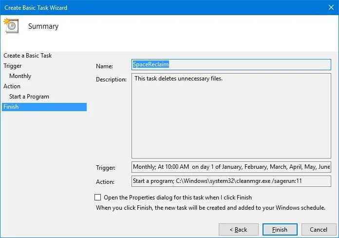 Kosongkan ruang cakera keras secara automatik pada Windows 10 dengan Pembersihan Cakera