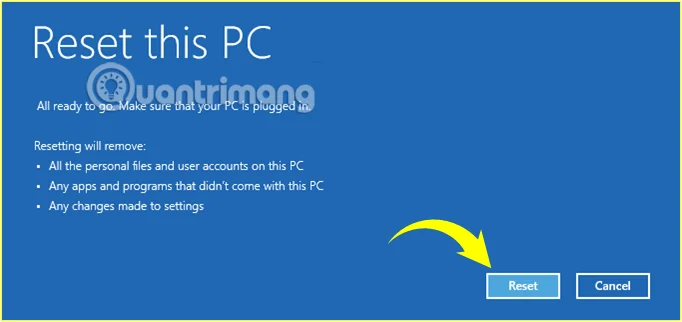 Tetapkan semula Windows 10 kepada keadaan asalnya
