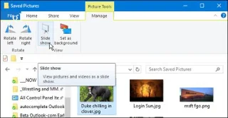 Anleitung zum Anzeigen von Fotos als Diashow unter Windows 10