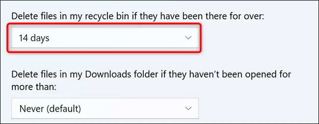 Hoe u het automatisch legen van de prullenbak instelt in Windows 11