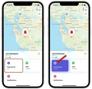 Cara memainkan bunyi pada AirTag
