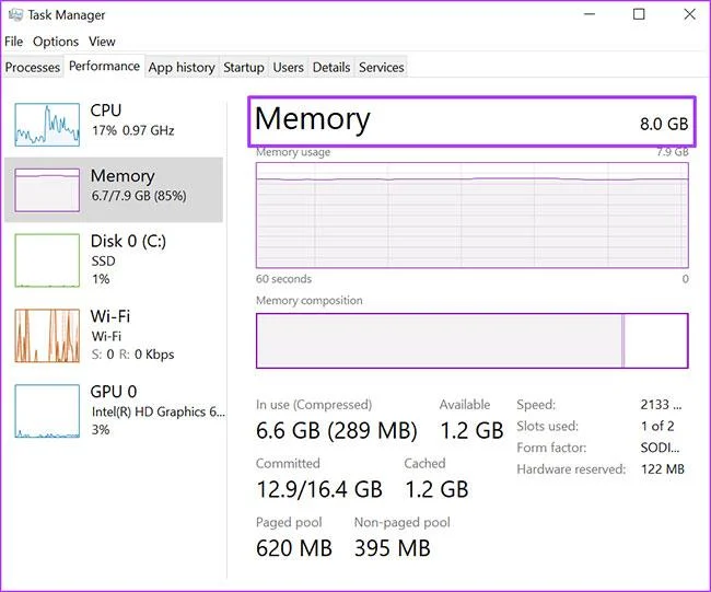 Windows 11'de RAM kapasitesini kontrol etmenin en iyi 4 yolu