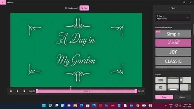 Video's maken met de Foto's-app op Windows 11