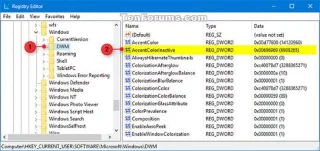 Comment changer la couleur de la barre de titre (Barre de titre) ne fonctionne pas sous Windows 10