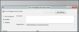 Windows 8, 10da Kilit Ekranı kilit ekranı nasıl devre dışı bırakılır