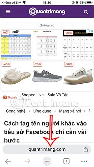 Cara mengalihkan bar alamat iPhone Chrome ke bawah