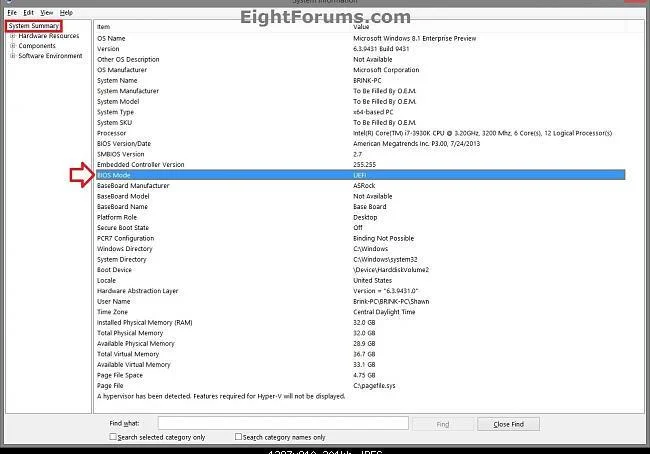 Bagaimana untuk menyemak sama ada komputer anda menyokong EFI/UEFI atau Legacy BIOS