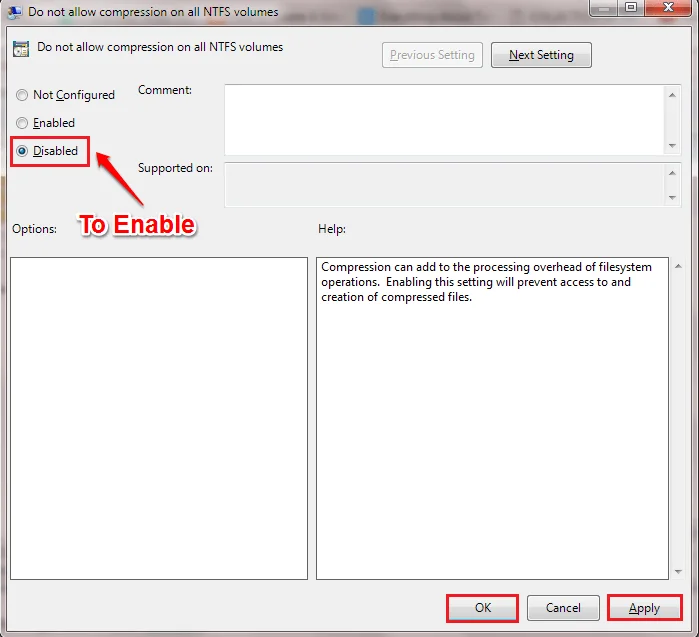 Disabilita la compressione dei file NTFS per velocizzare i computer Windows