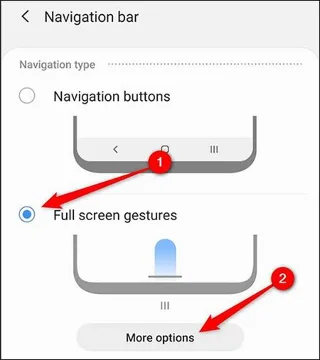 Cara menghidupkan navigasi gerak isyarat, tukar susunan butang navigasi Galaxy S20
