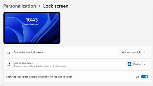 Windows 11'de kilit ekranını özelleştirme talimatları