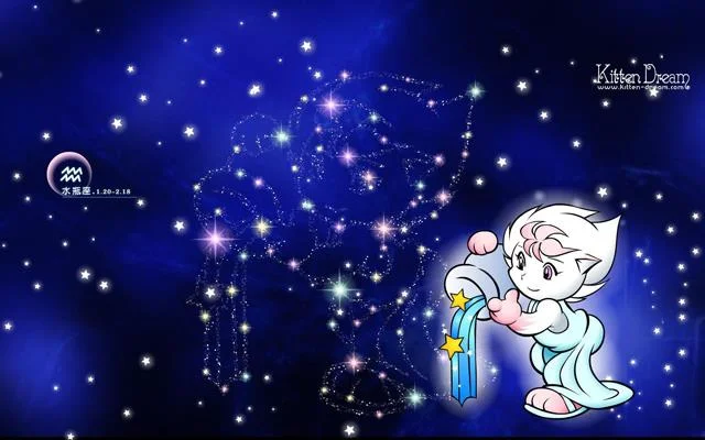 Kertas dinding Aquarius, Aquarius dan Aquarius yang sangat comel