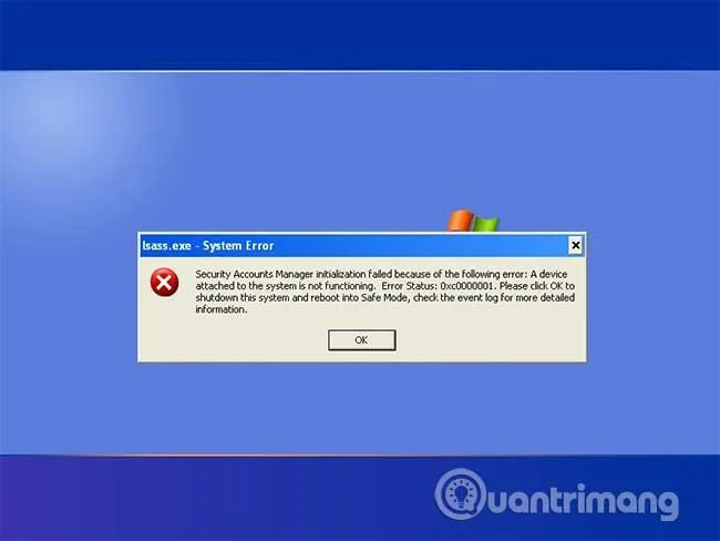 エラー コード 0xc0000001 について学ぶ